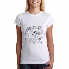 Женская футболка с рисунком котенка, черный/белый хлопок, с принтом, лучший подарок, новая модная футболка, женская летняя футболка для девочек