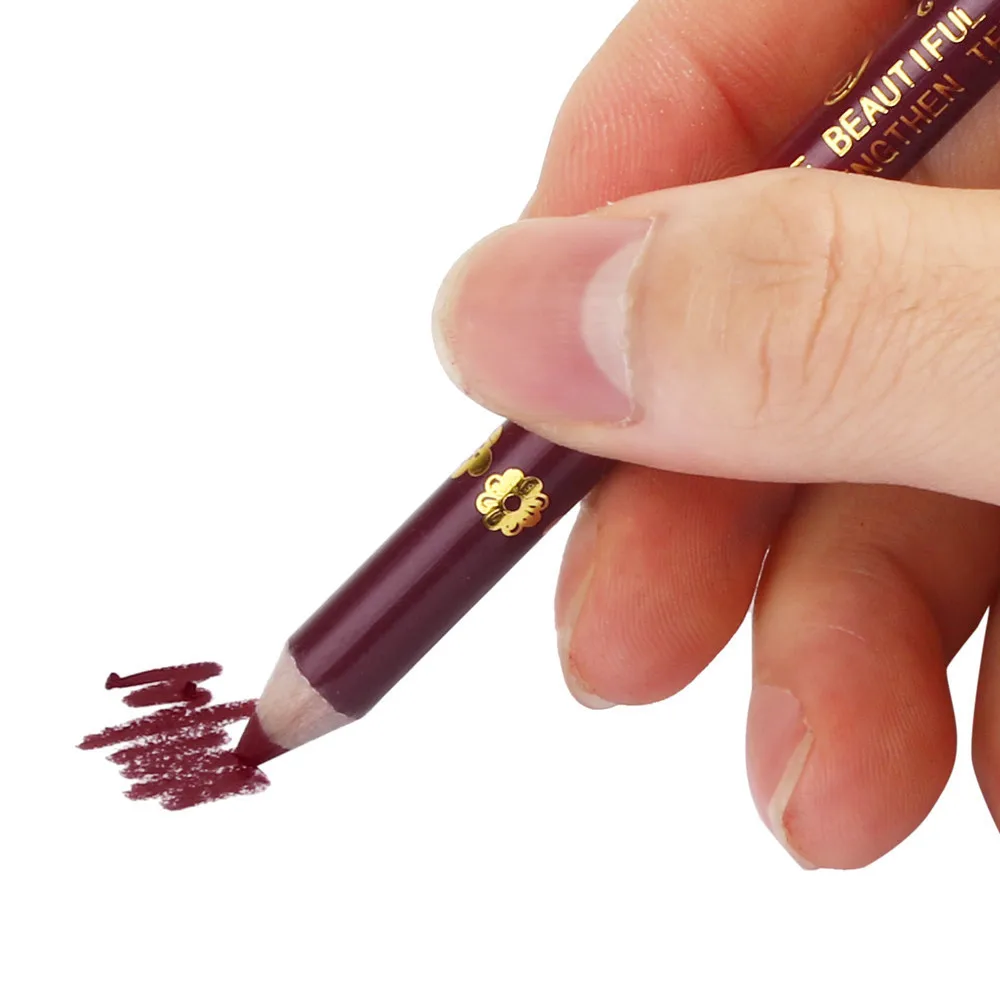 1 шт. водонепроницаемый постоянный макияж с микроволокном тату карандаш для губ Губная помада длительная 13 цветов