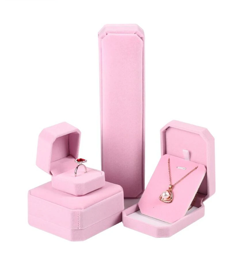 (10 pcs/lot)Hot Jewelry Boxes Fancy Pink Jewelry Box For Jewelry