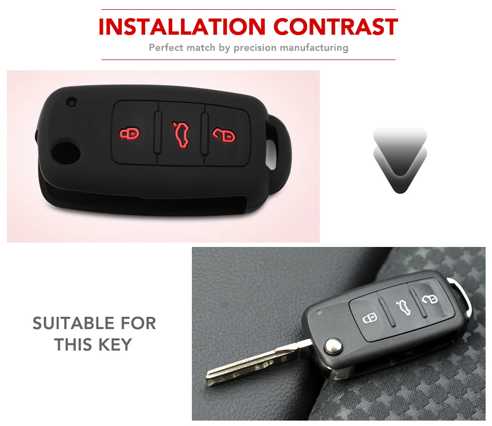 Чехол для автомобильного ключа Volkswagen VW Passat Golf Jetta Bora Polo Sagitar Tiguan чехол защитный