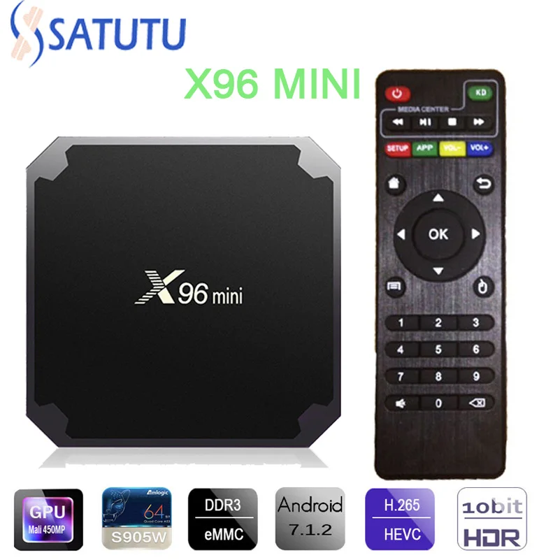 

X96 Mini Smart Android TV BOX Smart TV Set top Box Media Player Support IPTV 4 K 2 GB GB 16 Quad core 2,4 GHz WiFi Amlogic S905W