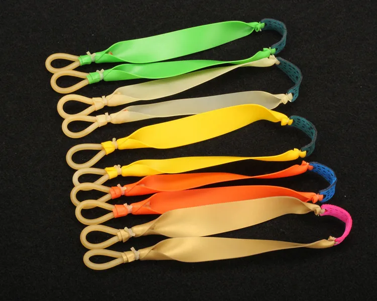 1/3pcs/lot Colorful Powerful Flat Rubber Band Slings For Slingshot