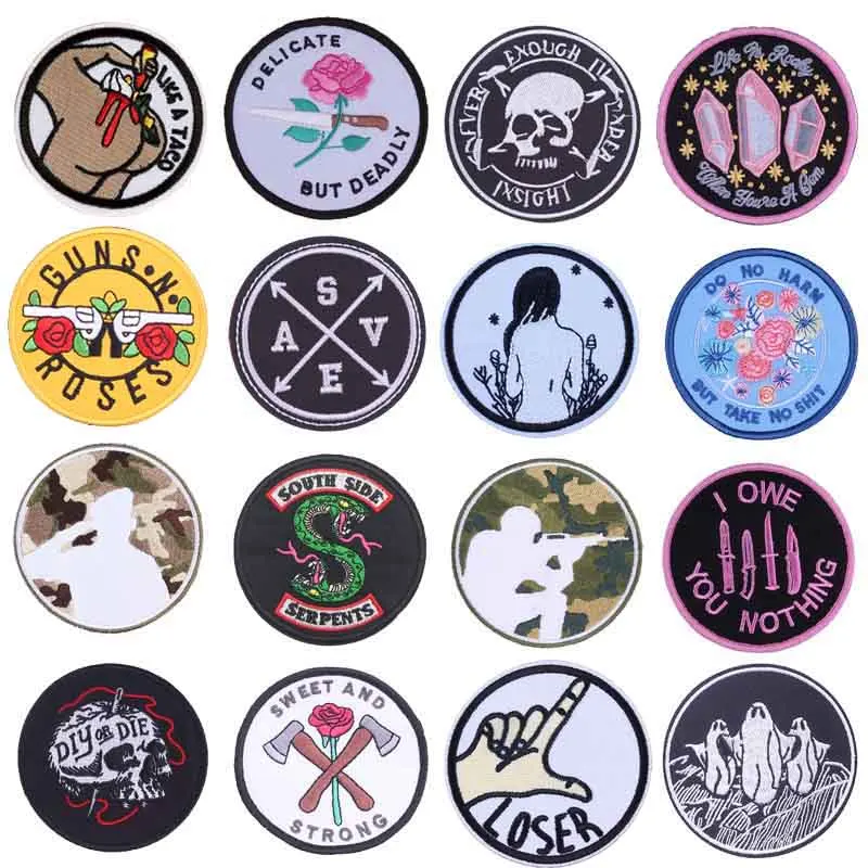 

Prajna PUBG Riverdale Iron On Patches Star Wars ET Embroidered Patches For Clothes Backpack Patch Overlook Exquisite Sticker E
