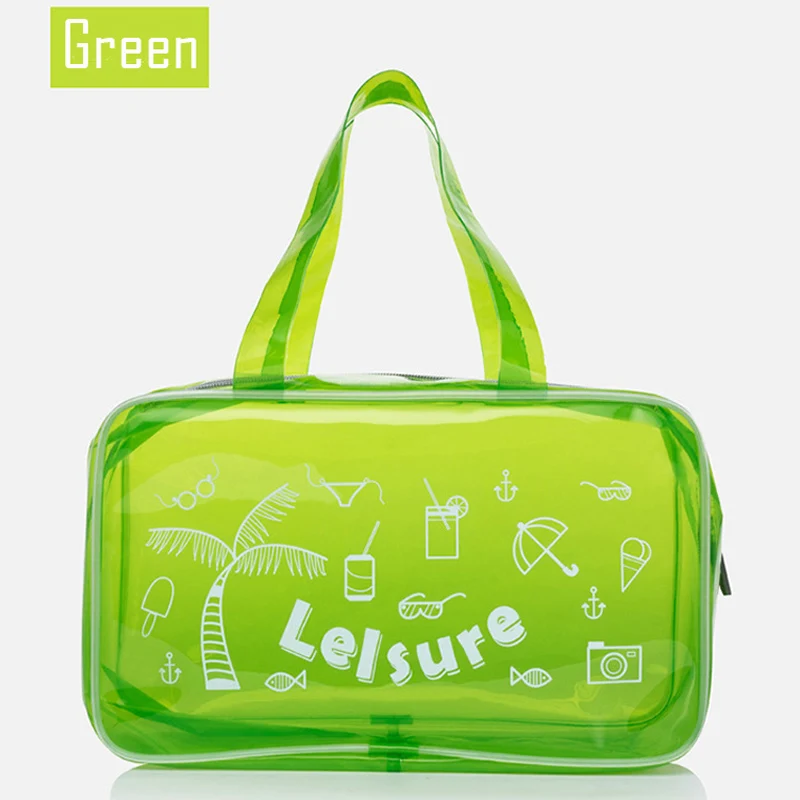 EVA водонепроницаемая сумка для плавания, портативная пляжная сумка для хранения, экологичный Большой Мягкий купальный костюм, сумка-тоут, 7 цветов - Цвет: Green