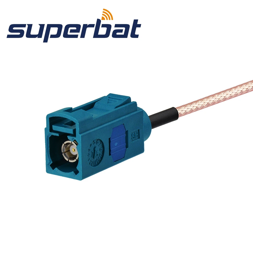 Superbat Универсальный Fakra Джек &quotZ&quot RP SMA Female (плагин) косичка Wi Fi маршрутизатор