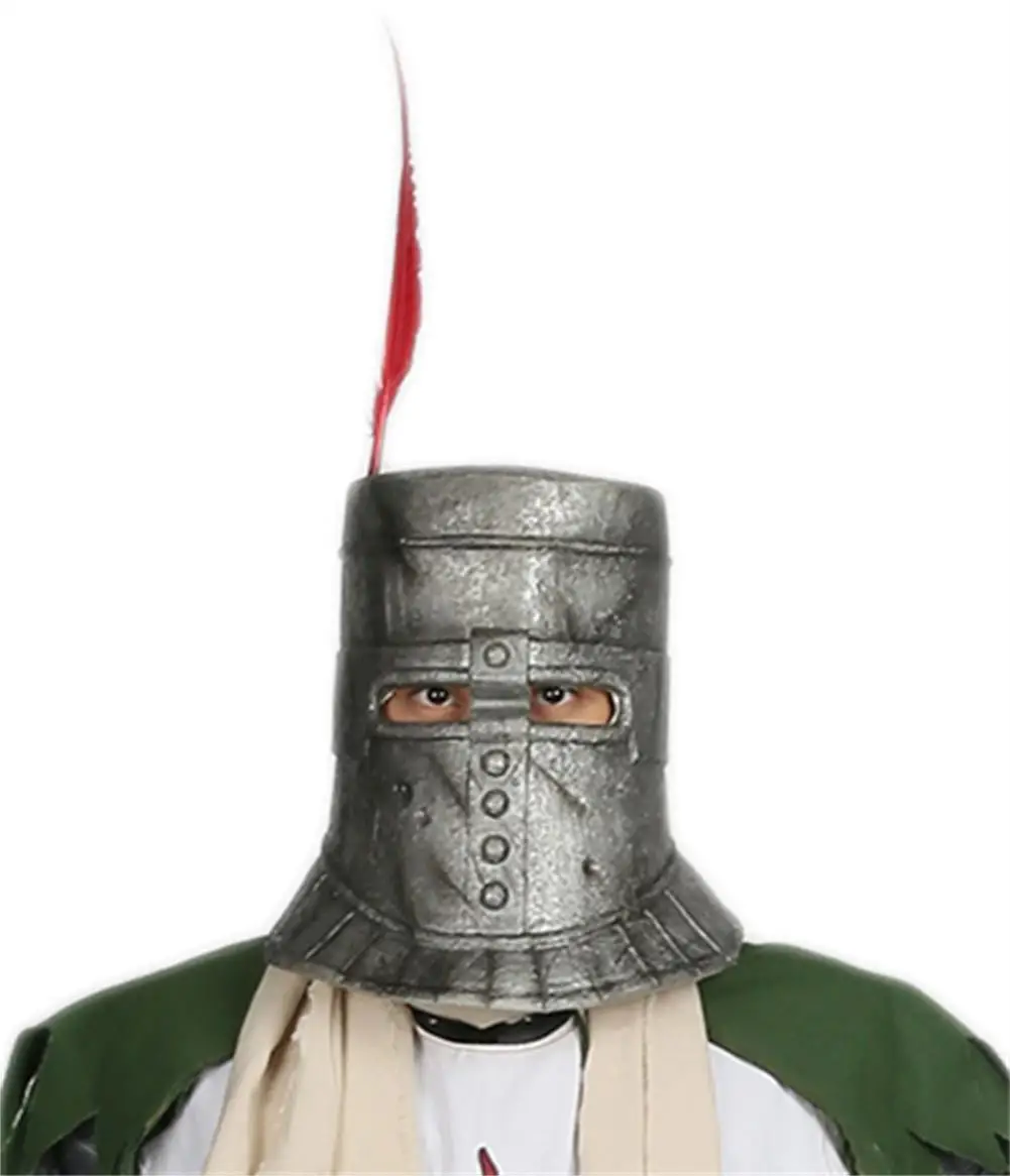 Xcoser Solaire маска Dark Souls косплэй костюм серебристо серый латексный шлем для мужчин