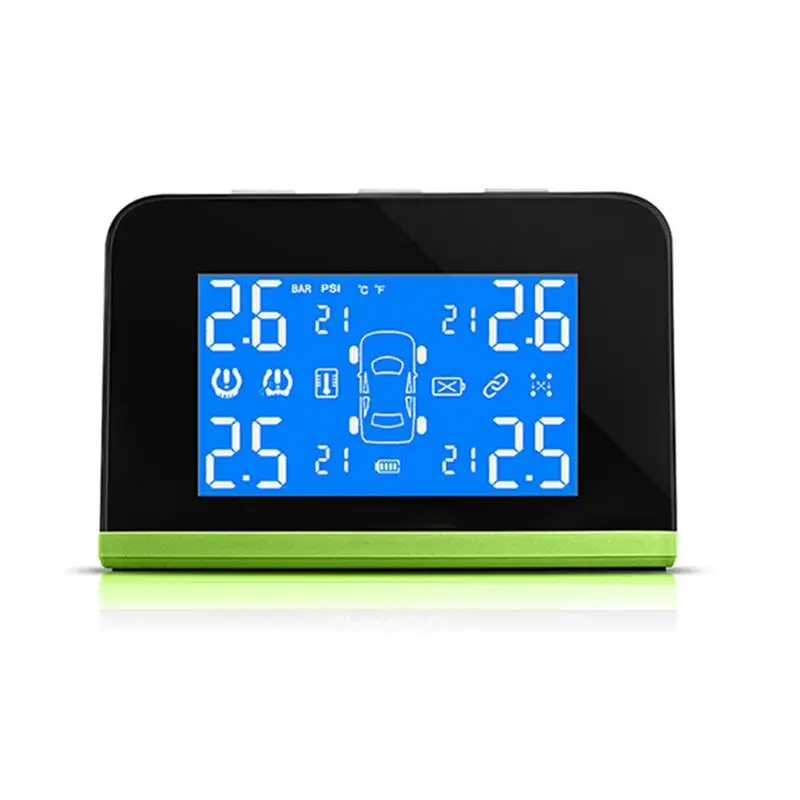 

CAREUD Wireless External Built-In Tire Pressure Sensor USB Charging Solar Panel Self-Changing TPMS Tire Pressure Monitor System