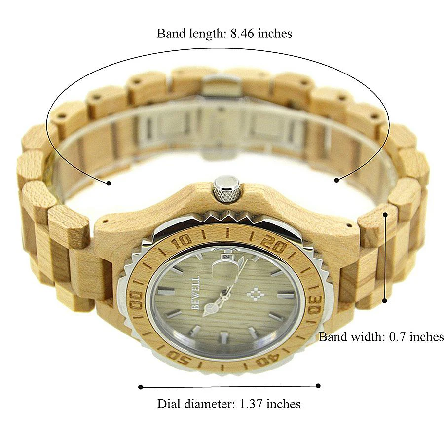 Dimenstion of wooden watches