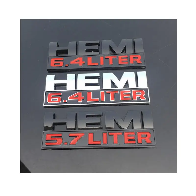 Бесплатная доставка HEMI 6 4 литр значки наклейки логотипы марок машин