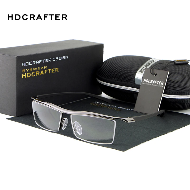 HDCRAFTER titanium eyewear tr90 близорукость очки кадр мужчины очки для чтения комфортное препятствующую скольжению очки кадр для мужчин