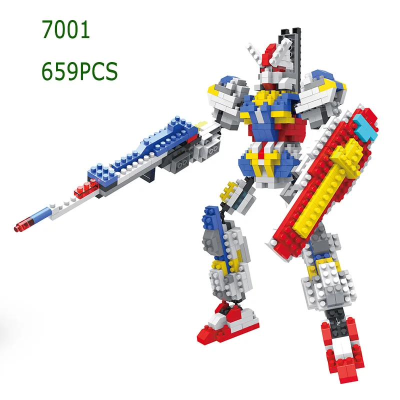 

mylb Super robot miniature diamond building blocks nano-building blocks mobile warrior educational blocks gift for child no box