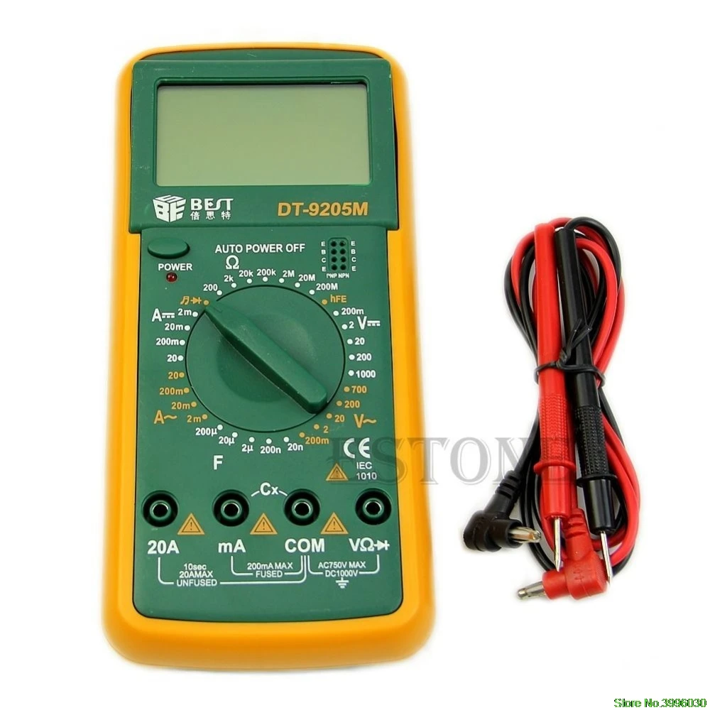DT9205M Digital Voltmeter Multimeter Ohmmeter Ammeter Capacitance