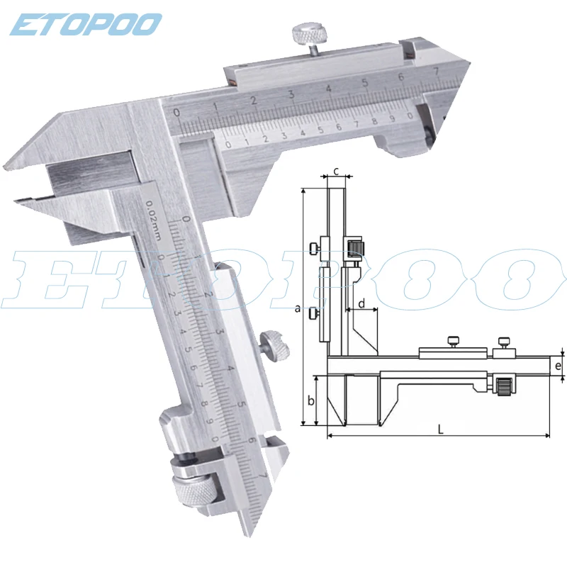 

M1-26 Gear tooth caliper toothed wheel measure precision Vernier caliper gauge Gear tooth measurement