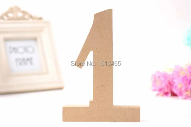 Free Shipping 1pcs 170mm Free Standing MDF Un Painted Decorative Wooden