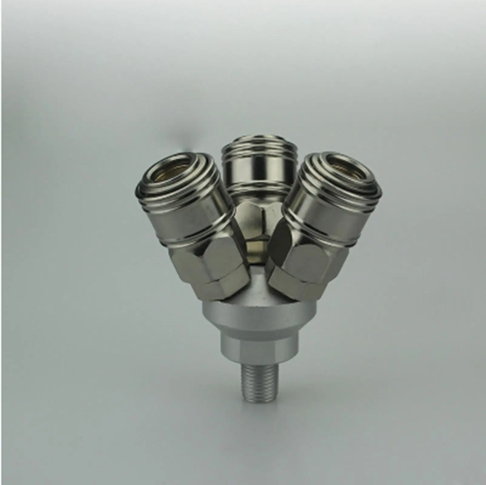 1/4" BSP Male 3 Way Pneumatic Air Quick Release Connector Fitting Self