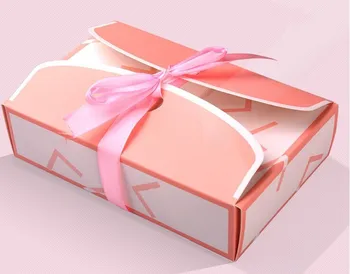 

Wholesale Kraft Paper cracker Box biscuit package decoration cookie dessert boxes baking gift packing 19.3*13*5cm 100piece\lot