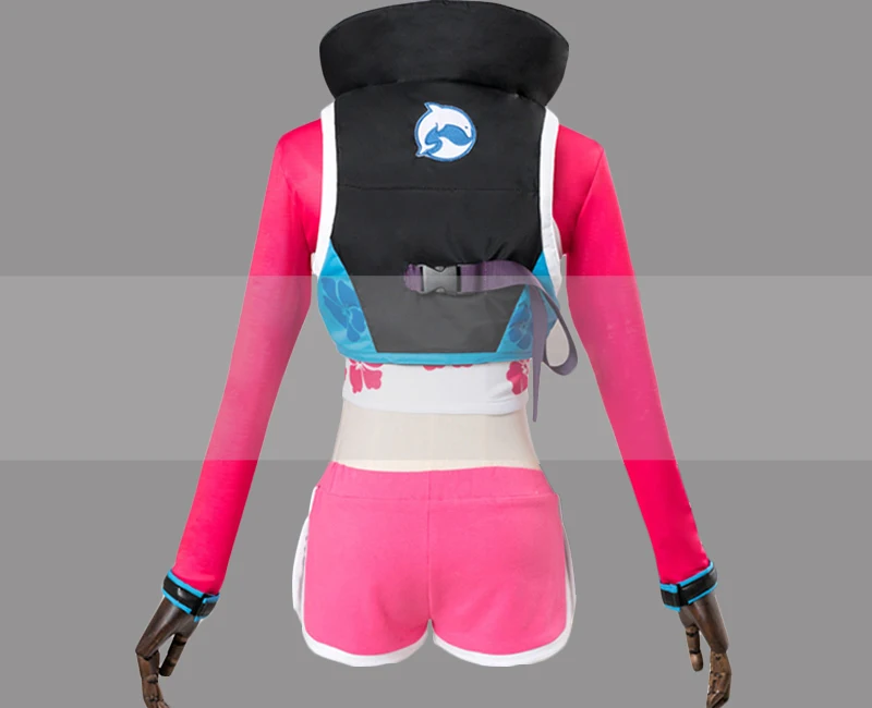 Настраиваемый костюм для косплея Overwatch Hana Song D.Va Skin Waveracer|Игровые костюмы| |