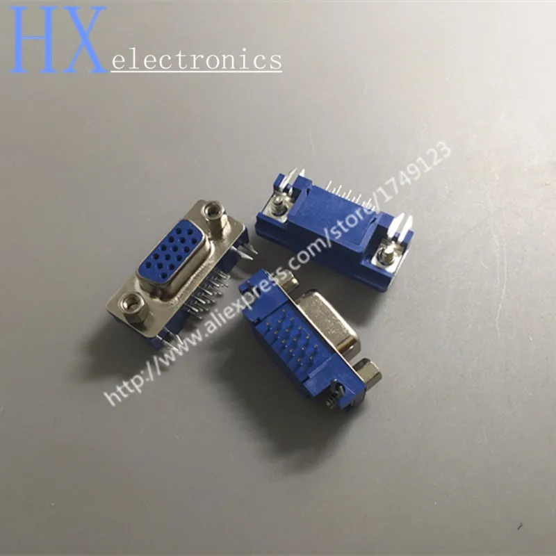 Горячая распродажа 50 шт. разъем VGA DB15 DR15 HDR15 гнездовой 3 08 см 15P трехрядные гибкие