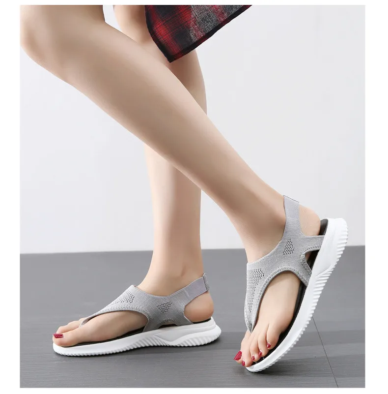 LL 9520-2019 Breathable Flyknit Women Sandals Summer Woman Shoes-20