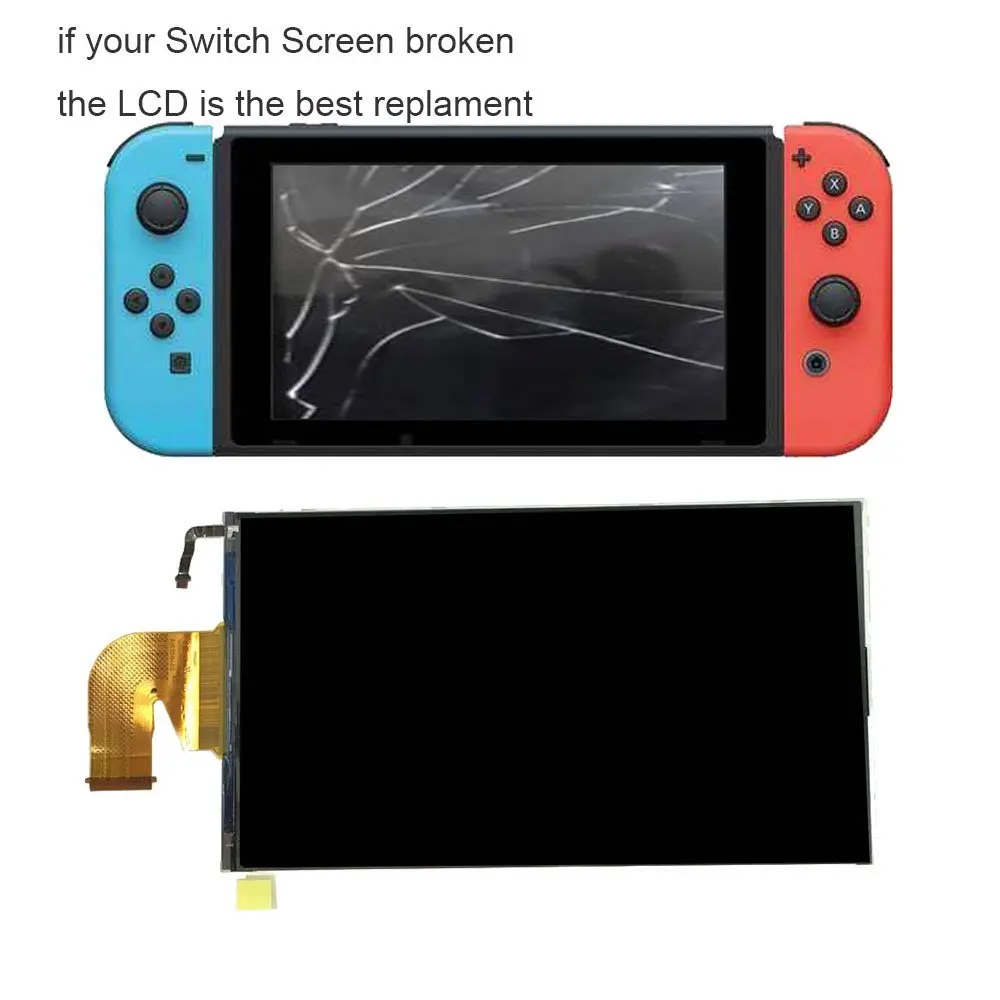 

Replacement LCD Screen for Switch NS, LCD Screen Display Glass Assembly for Nintendo SWITCH NS Replacement Parts Accessories