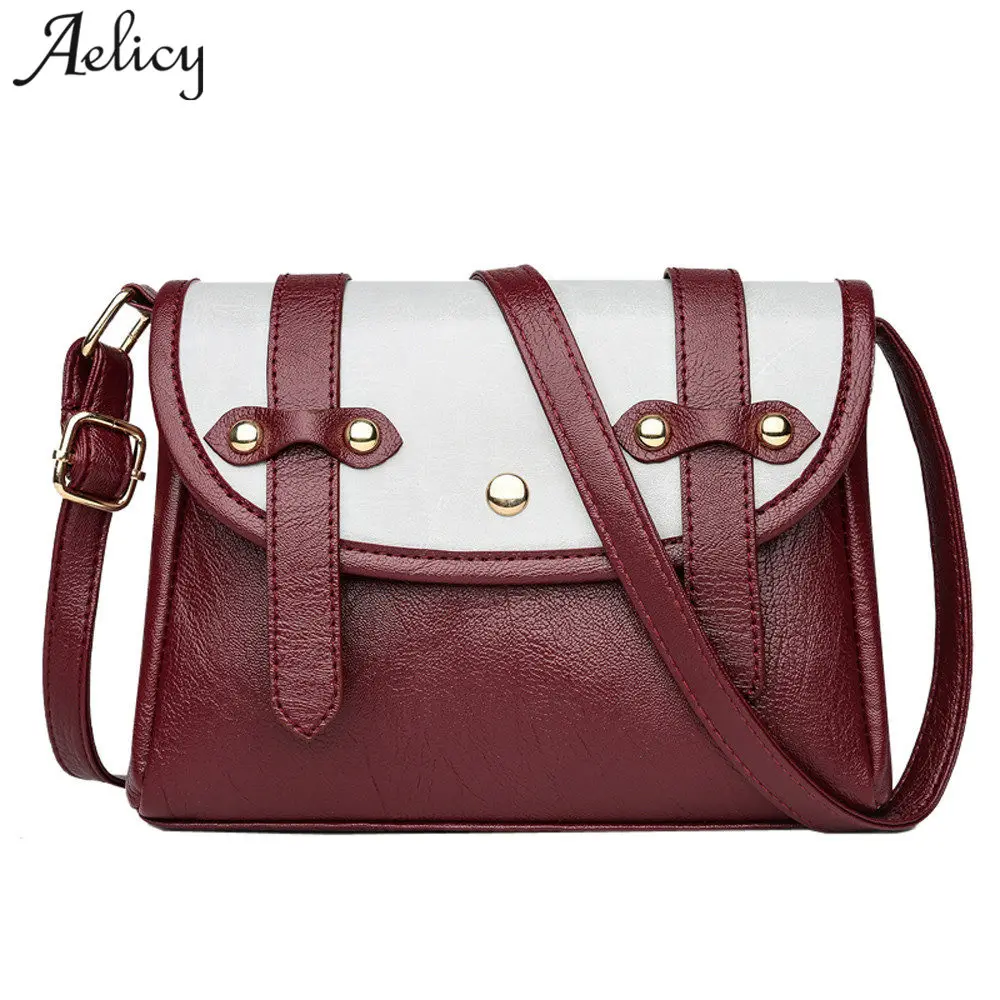 

Aelicy New vintage messenger bag women handbag cross body PU leather handbag cross body bag casual shoulder bags bolsa feminina