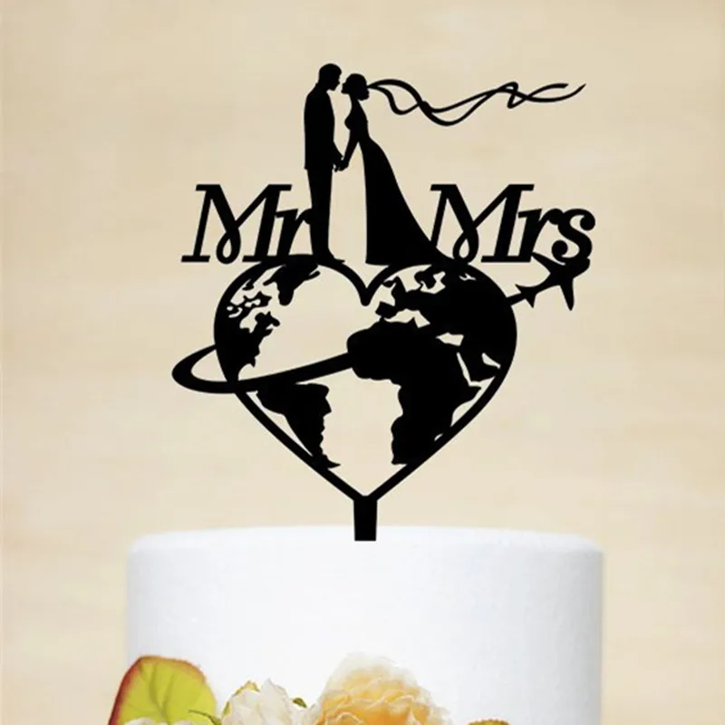 Фон для свадебного торта с надписью Mr & Mrs|Товары украшения тортов| |