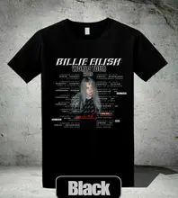 Billie Eilish Tour 2019 Signature T-Shirt WHEN WE ALL FALL ASLEEP, WHERE DO WE Go Men Adult Slim Fit T Shirt S-XXxl Top Tee why do men fall asleep after sex