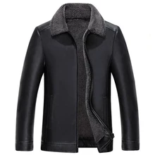 American and European Style Mens Faux Sheepskin Fur Leather Jackets XXXL Winter Style Warm Mens Branding Clothes Imported C332