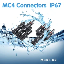 1 pair Solar Panel MC4 3 to 1 T Branch Connectors One Female to Three Male,One Male to Three Female MC4 Panel Cable Connectors