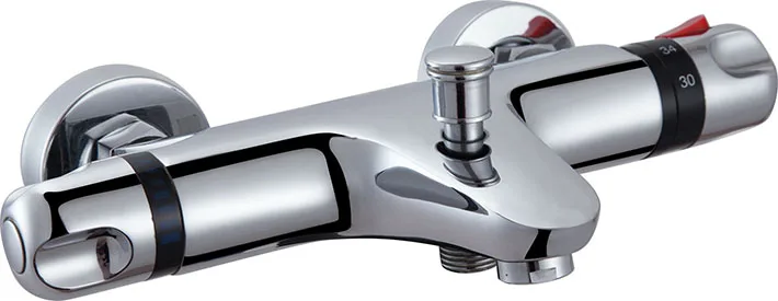 

Wall Mounted Two Handle auto Thermostatic control Shower mixer Thermostatic faucet , Shower Taps Chrome Finish,