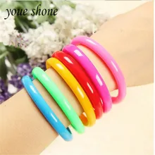 6 шт. корейские канцелярские принадлежности конфетно-цветные Канцтовары милый браслет ручка подарок шариковая ручка изогнутая ручка Студенческая поставка Лидер продаж