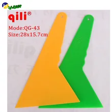 DHL 60 шт. Большой размер скребок Qili QG-43 ручка пластиковый скребок для автомобиля виниловая пленка обертывание инструмент для удаления снега
