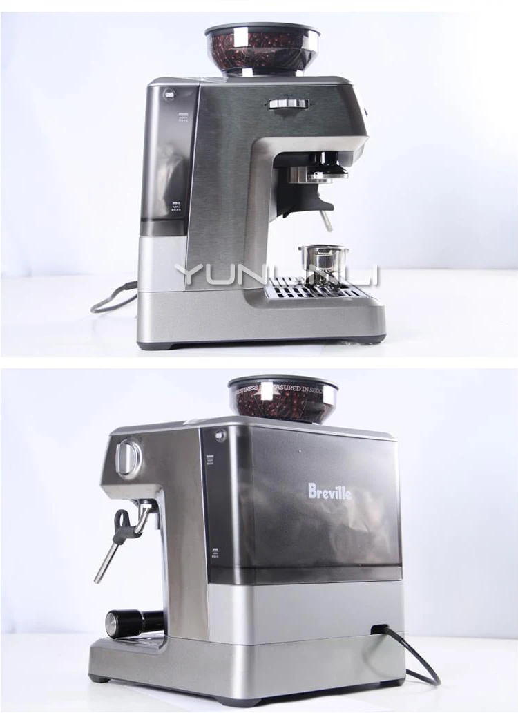 Полуавтоматическая кофемашина программируемый Эспрессо кофеварка 15bar итальянская кофе-машина BES870