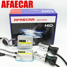 AFAECAR Биксеноновая H4 ксеноновый комплект HID Hi лампы низкого напряжения H4 Bi xenon лампы Замена фар 4300 K 6000 K 8000 K H4-3