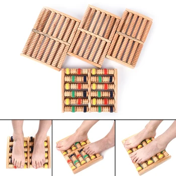 

Colorful Massage Roller Wooden Foot Roller Massager Reflexology For Stress Fitness Feet Care Massager Gifts