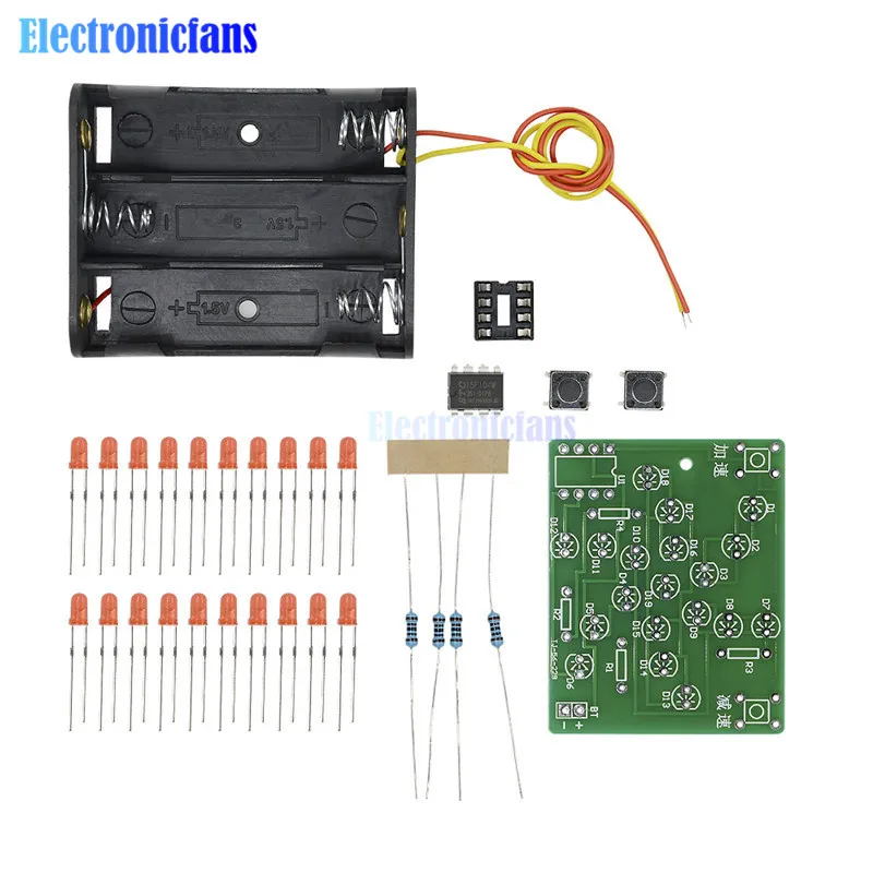 

DIY Kit Electronic Windmill Training Kit DC 5V Funny DIY for Practice Adjustable Speed MCU Design for Soldering