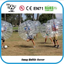 8 шт.(4 шт. красный+ 4 шт. синий+ 2 шт. воздуходувка) 1,5 м надувной мяч пузырь костюм, шар-Зорб игры Спортивные. Футбол в шарах