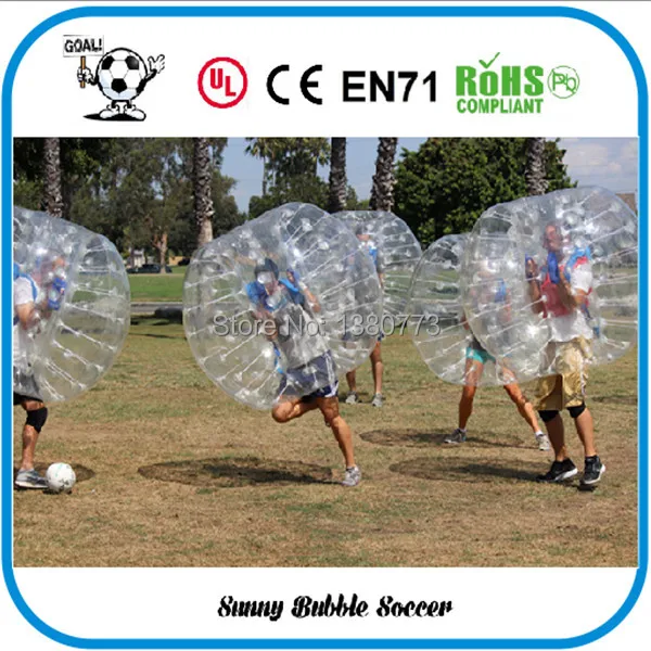 Free Shipping 8pcs (4pcs Red+4pcs Blue+2pc Blower)1.5M inflatable bubble ball suit body zorbing games sports. football | Игрушки и хобби