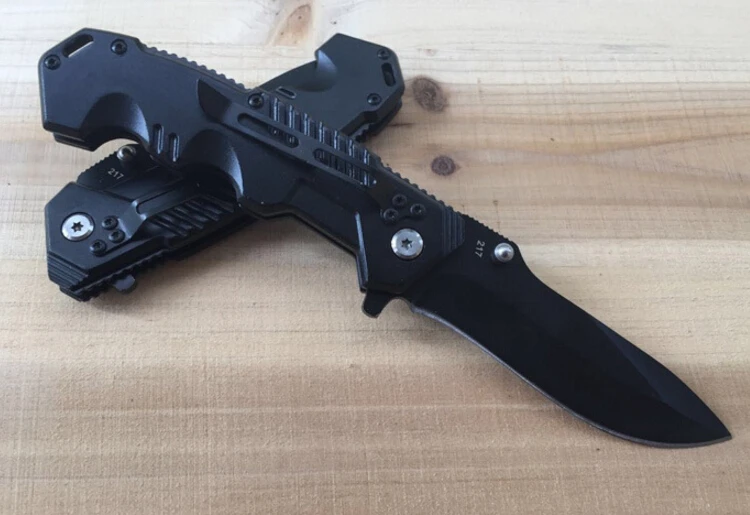 LG217 холодный черный стальной складной нож Джек нож Кемпинг Охота тактические ножи выживания алюминиевая ручка Открытый Карманный EDC инструменты