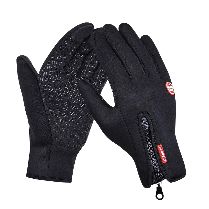Men/'s Leather Touch Screen Gloves Winter Warm Driving Waterproof Windproof Glove