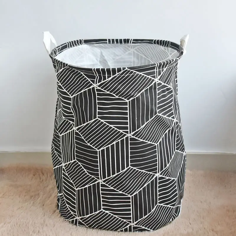 Fabric Laundry Basket Dirty Pouch Folding 0882 | Дом и - Цена: 