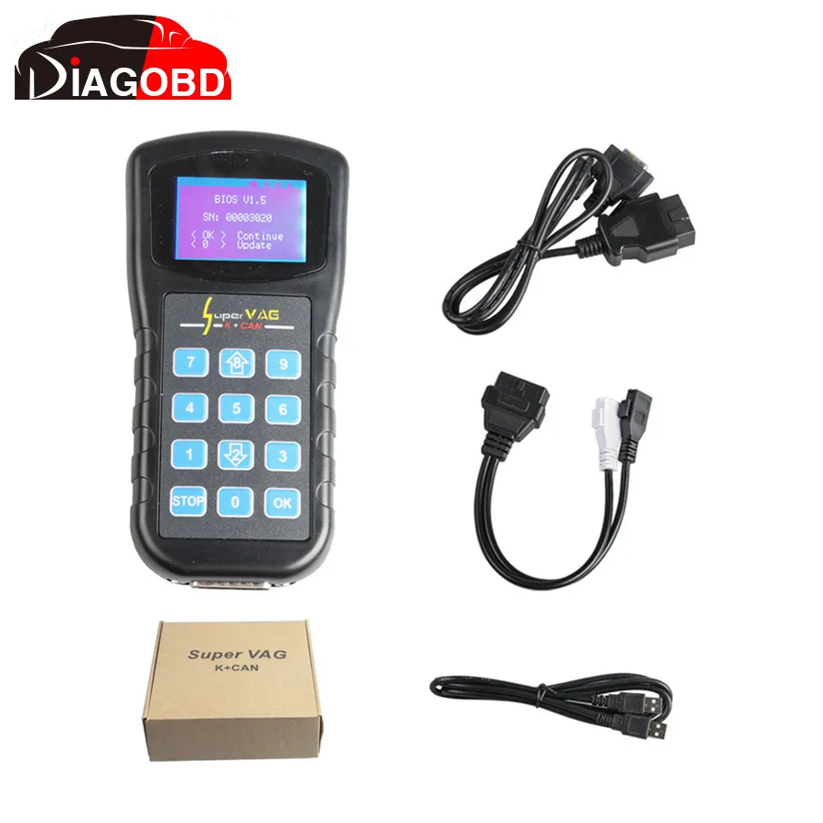 VAG Diagnostic Tool Super VAG K+CAN V4.6 OBD2 Auto Scanner Diagnostic ...