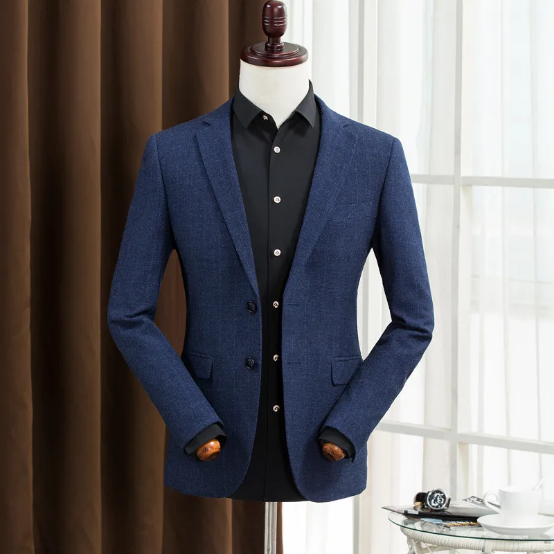 

Business Suits For Men Gentlemen Dress Casual Fashion Suits Turn Down Collar Slim Men Blazer Male High-Quality A5112