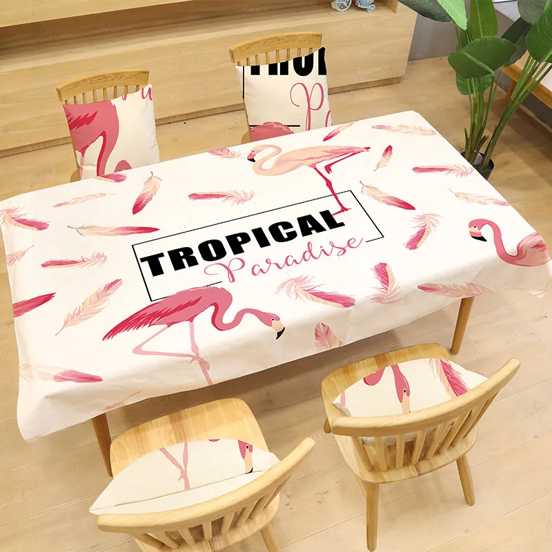 Красивые Фламинго скатерть с рисунком печати прямоугольной скатерти скатерть для обеденного стола декор для кухни Текстиль для гостиницы