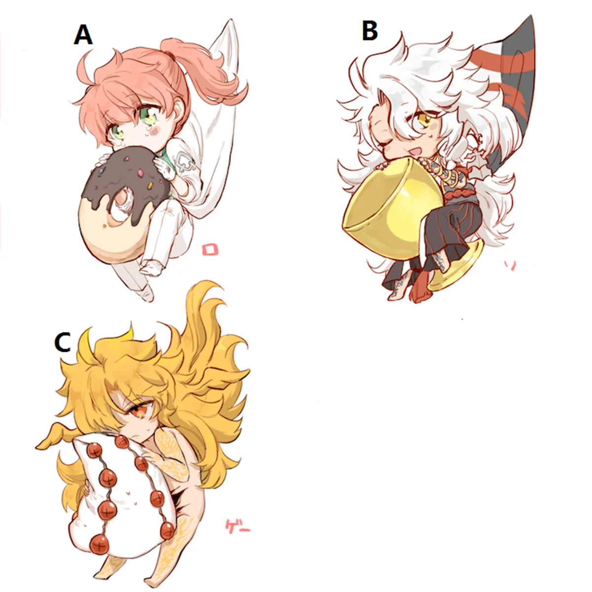 

Fate Grand Order Goetia Solomon Romani Archaman Keyring Keychain Strap Figure