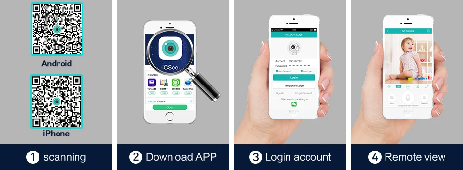 Hiseeu PTZ WIFI IP Dome Camera 1080P Outdoor Waterproof Hiseeu PTZ WIFI IP Dome Camera 1080P Outdoor Waterproof