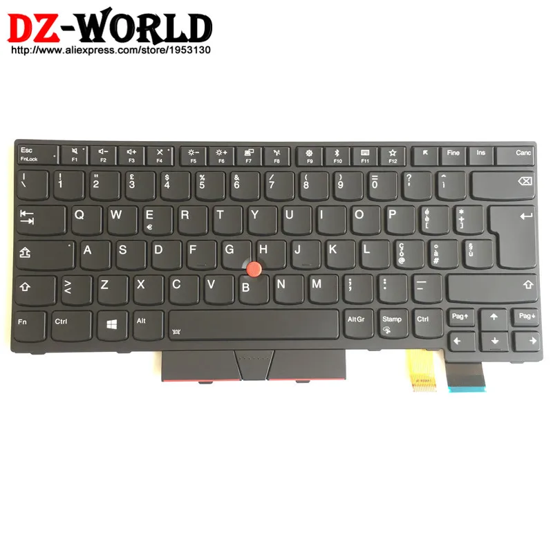 New/Orig IT Italy Ttalian Backlit Keyboard for Thinkpad T470 A475 T480 A485 Backlight Teclado 01AX5