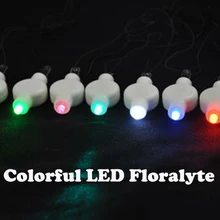 10 шт. светодиод floralyte многоразовые декоративные акценты/skyфонарь бумажный светильник светодиодный свет белый цвет