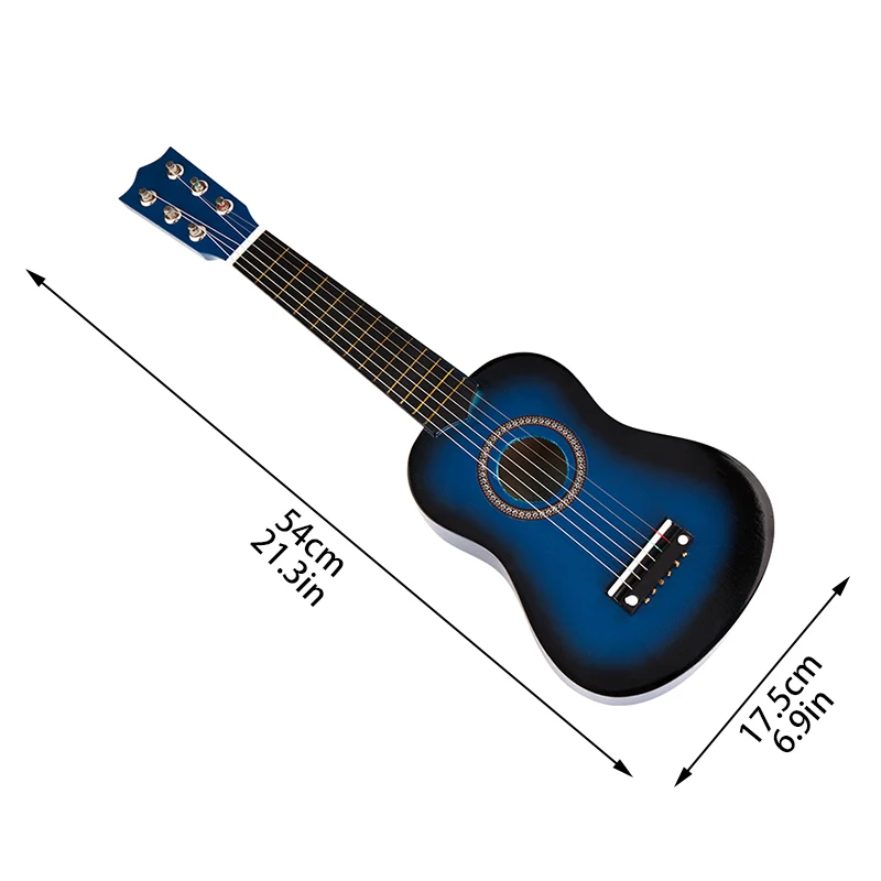 SOACH, высокое качество, 21 дюймов, акустическая гитара, черный, синий цвет, рубашка, дерево, 6 струн, дерево, для детей, игры, музыкальные инструменты, для начинающих