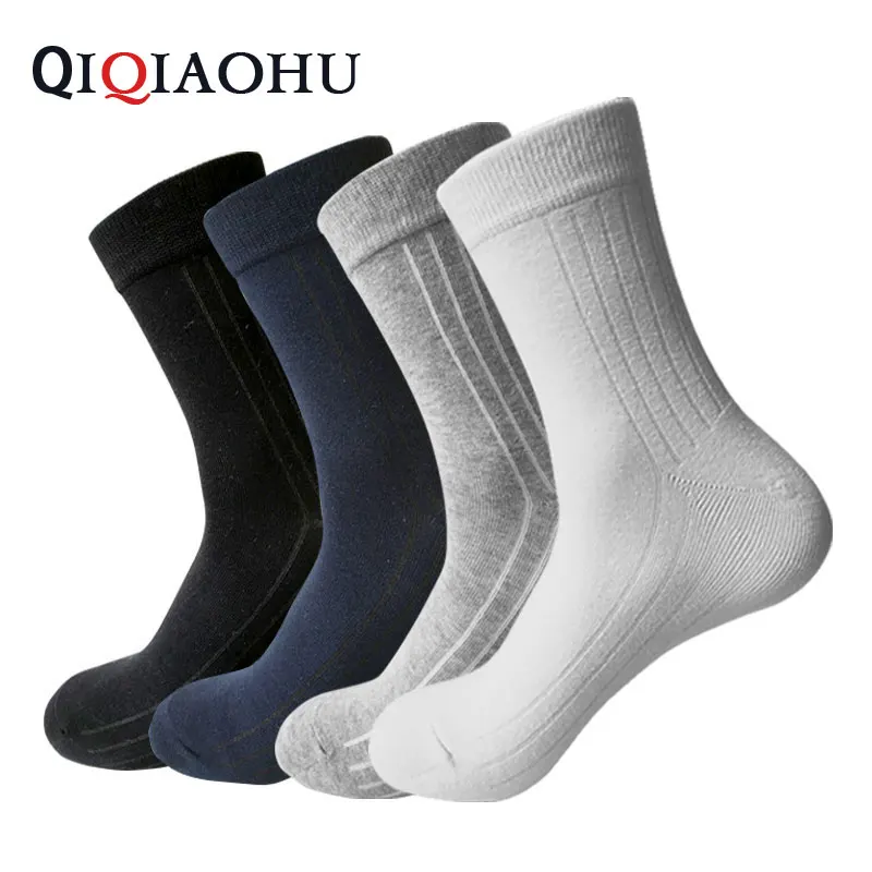 4 pairs set brand silver 100 cotton socks elite men odor free socks